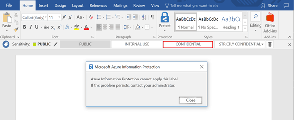 Azure Information Protection Troubleshooting
