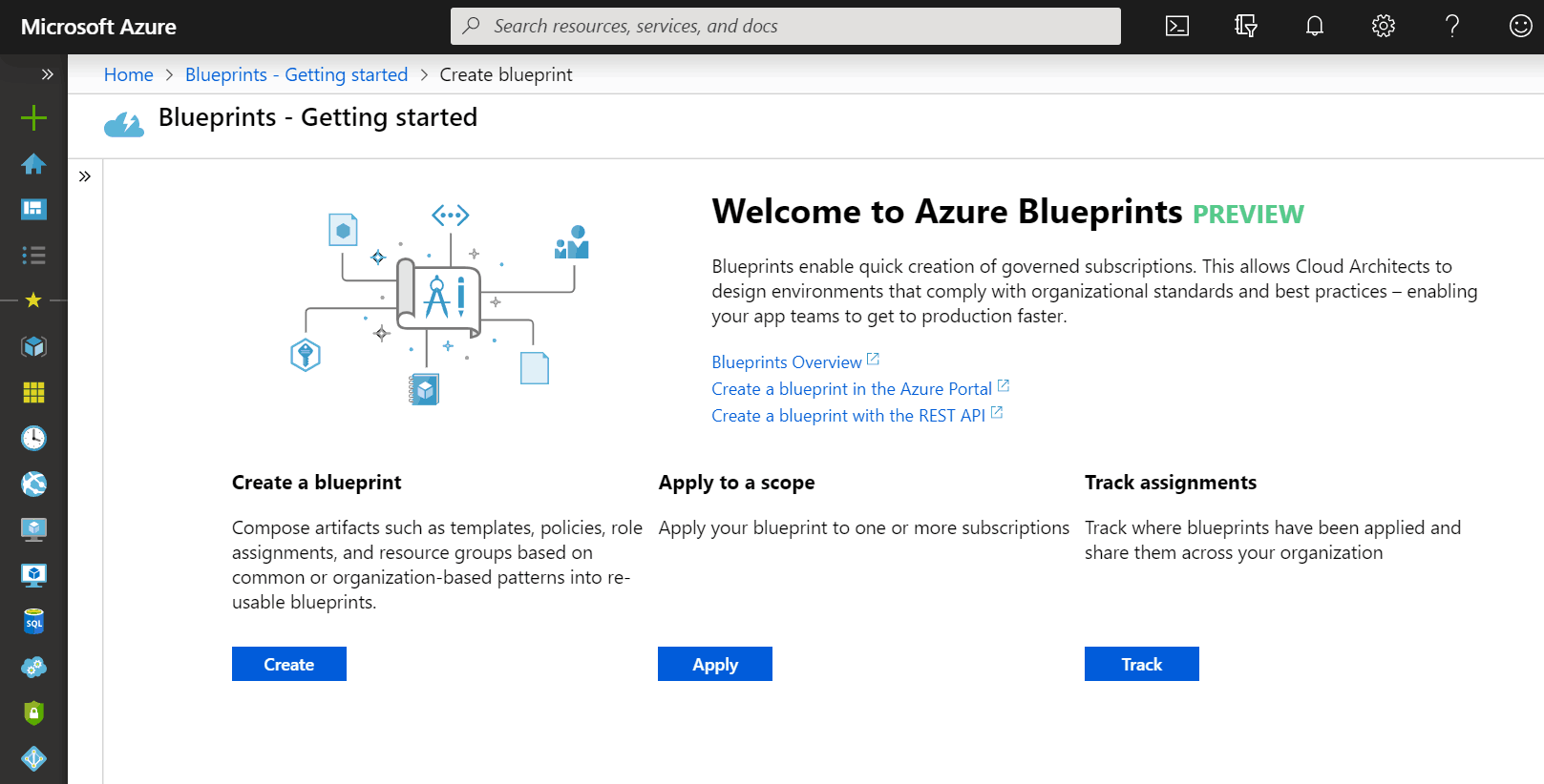 Create a Azure Blueprint
